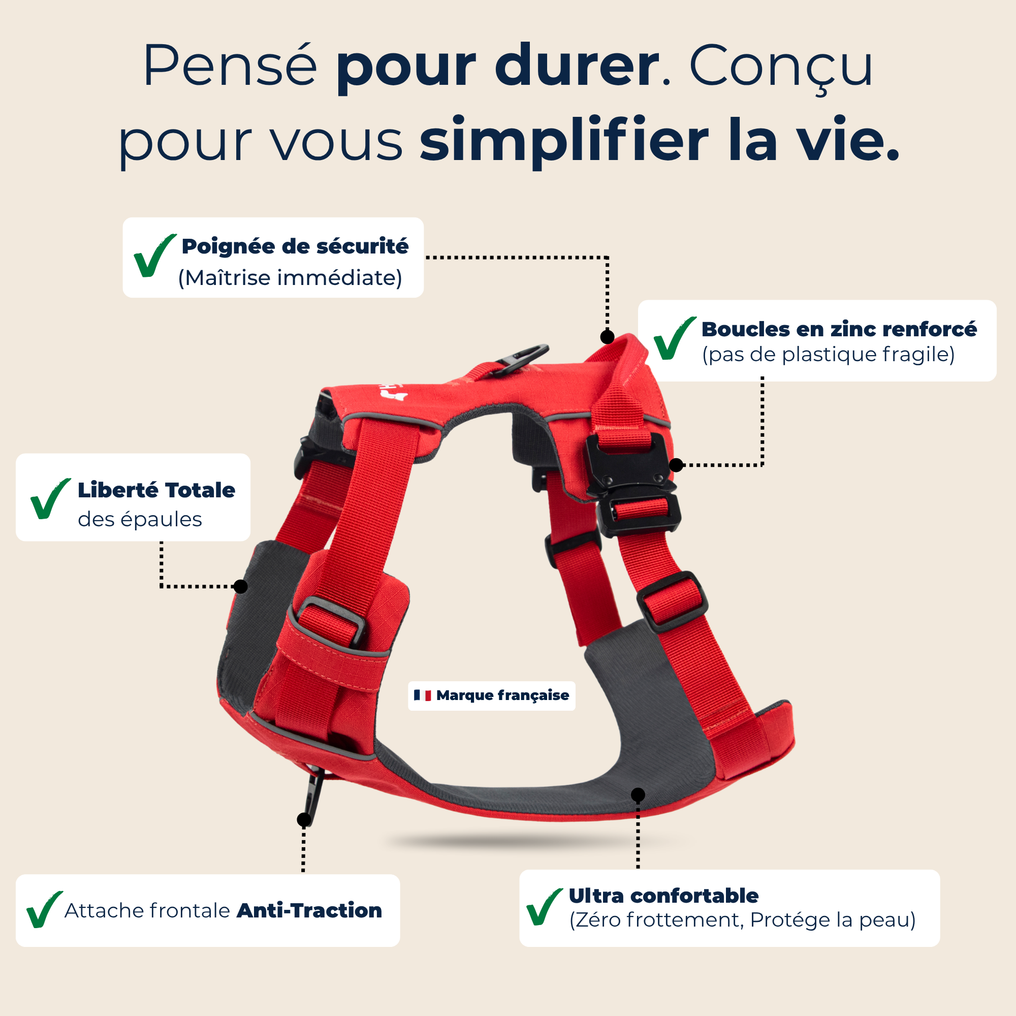 Harnais Anti-Traction Équinoxe